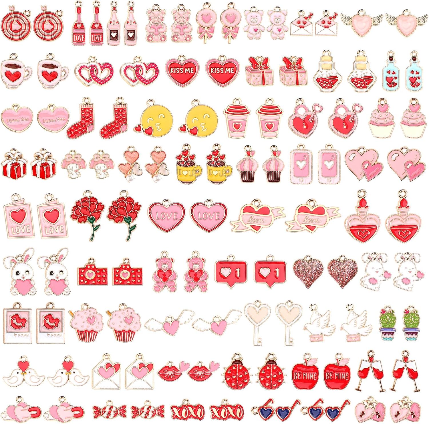 SANNIX Valentine's Day Charms - DIY Crafting Bliss!