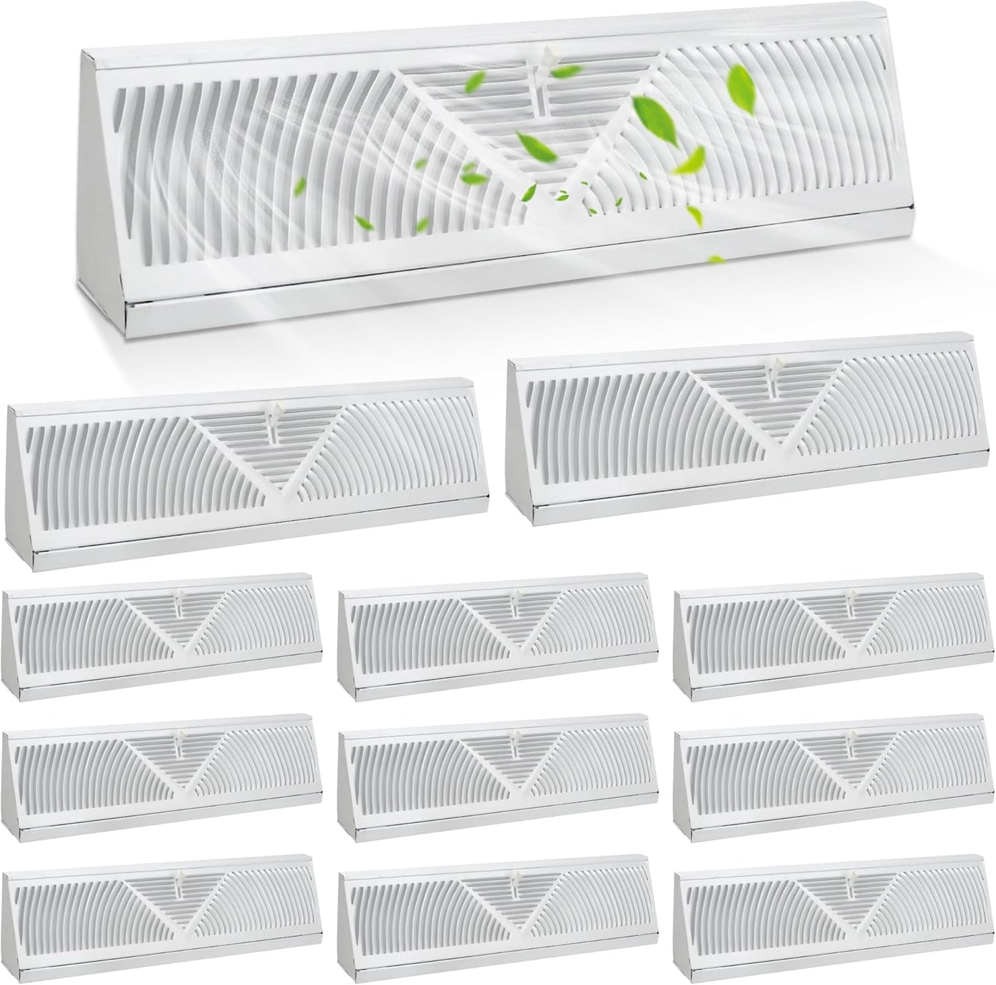 Baseboard Register Diffuser Vent Covers for Home Air Quality