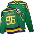Mighty Ducks Jersey Movie Ice Hockey Jersey S-L Charlie Conway Youth