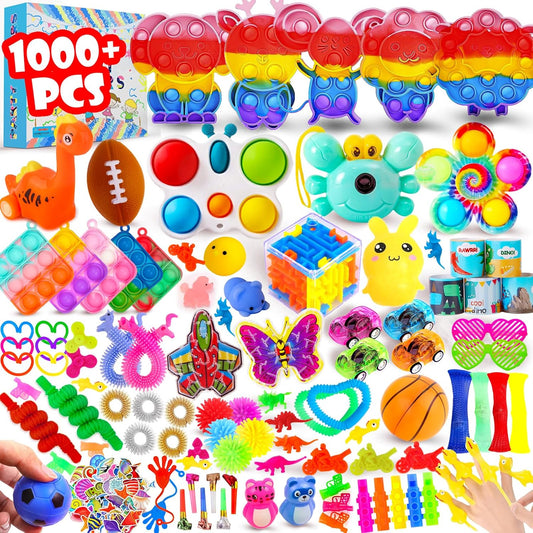1000Pcs Bulk Party Favors for Kids - Fidget Toys Pack