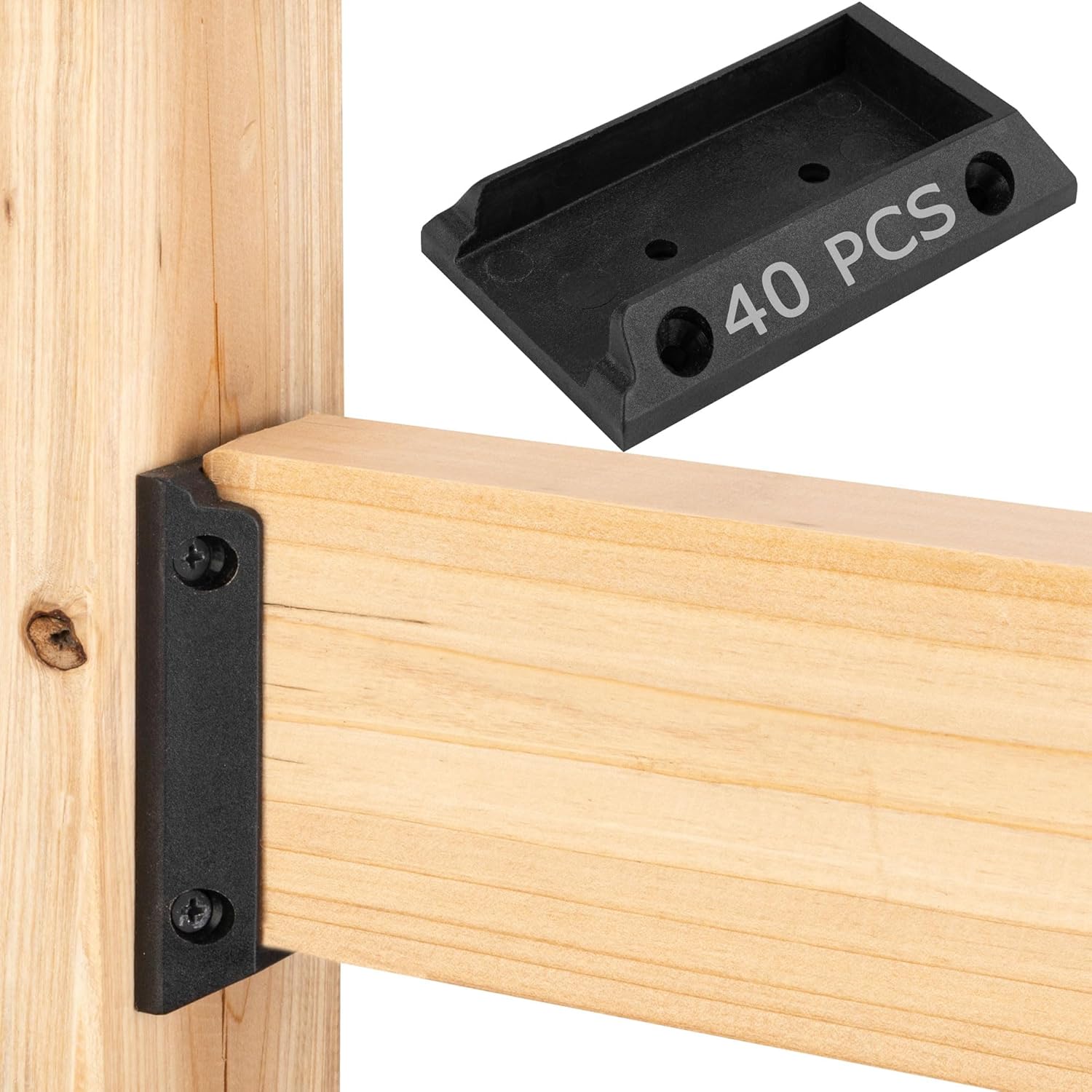 40pcs Durable Deck Railing Bracket Connectors for 2x4 Posts