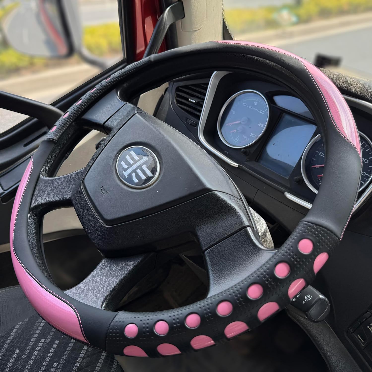PINCTROT XL Size Race Grip Steering Wheel Cover for Trucks