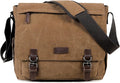 Canvas Messenger Bag for Men Women - Travel Satchel for Laptops