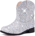 Glitter Toddler Cowgirl Boots for Girls - Sparkle Ankle Boots