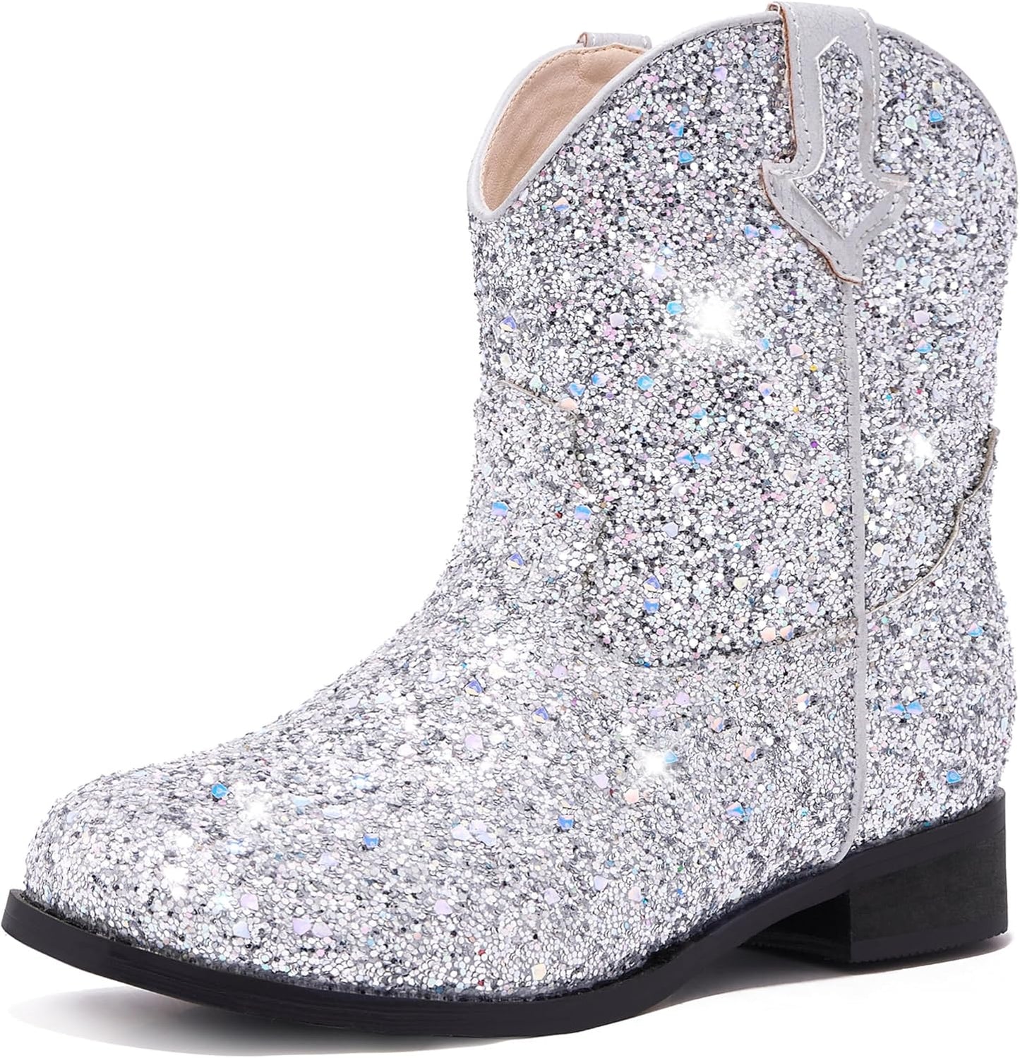 Toddler Cowgirl Boots Glitter Girls Cowboy Boots for Fun