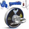 Magnet Fishing 500lbs Kit 2.36in Magnet with 65ft Rope - Starter Kit
