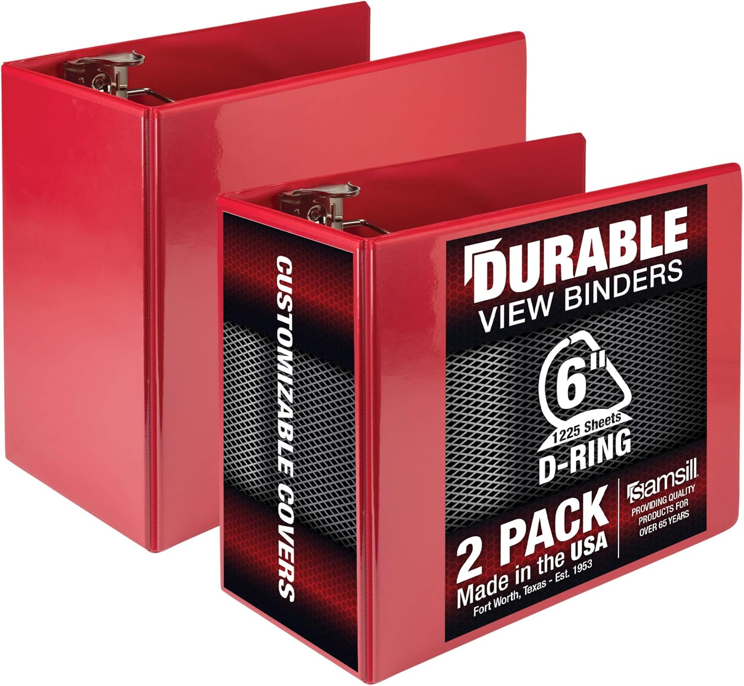 Samsill Durable 6 Inch 3 Ring Binder for Eco-Friendly Storage