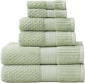 NY Loft 100% Cotton Towel Set 6 Piece - Super Soft Sage
