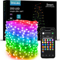 BrizLabs Smart Fairy String Lights, 66ft 200 LED - App & Voice Control