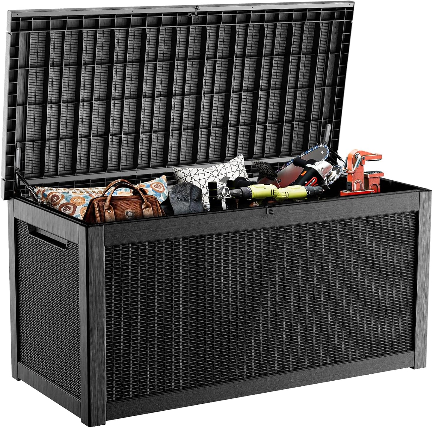 ROJIK Outdoor Storage Box for Garden Tools and Pool Accessories