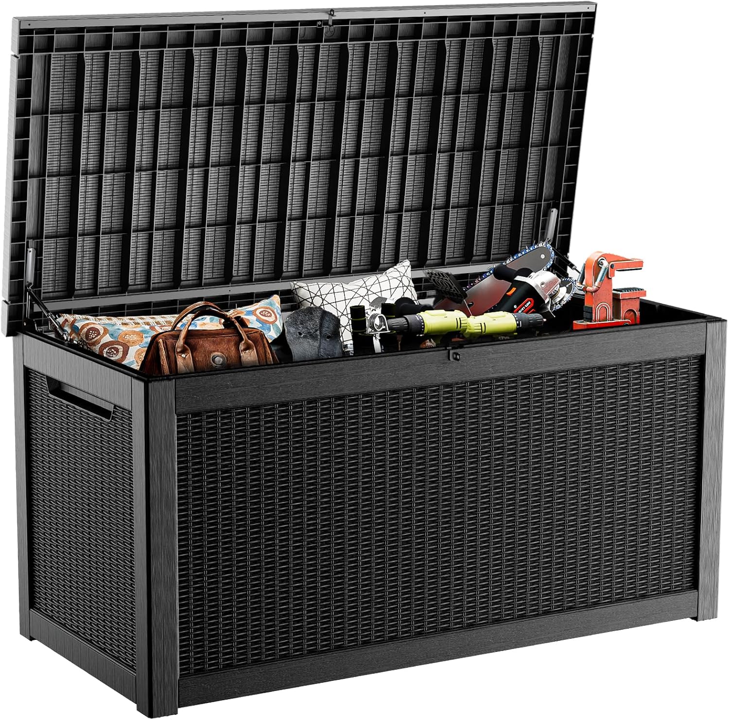 ROJIK Outdoor Storage Box for Garden Tools and Pool Accessories