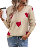 Women's Fall Sweater 2025 Ribbed V Neck Lightweight Pullover