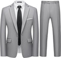 WULFUL Men's Slim Fit 2 Piece Suit Set - Clean Cut Tuxedo