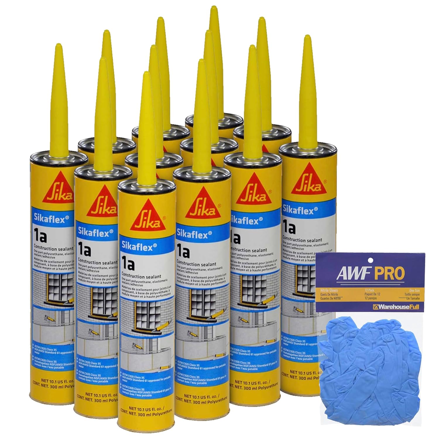 Sikaflex 1a Sealant for Concrete and Masonry Joints, 10 oz