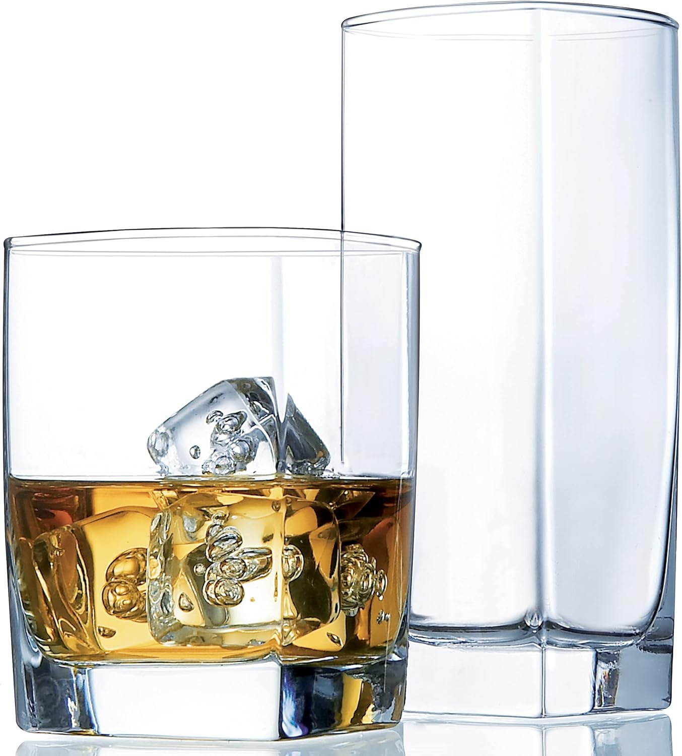 Collins Everyday Drinking Glasses Set of 16 for All Beverages