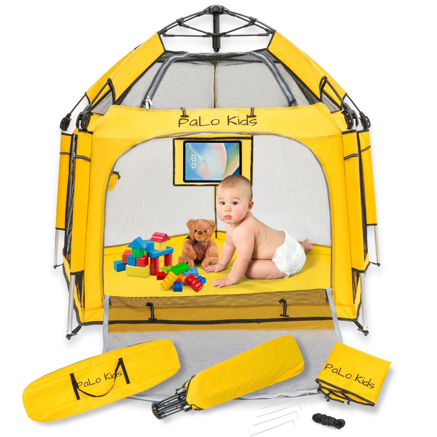 Pop Up Playpen for Babies - Portable Indoor Outdoor Tent