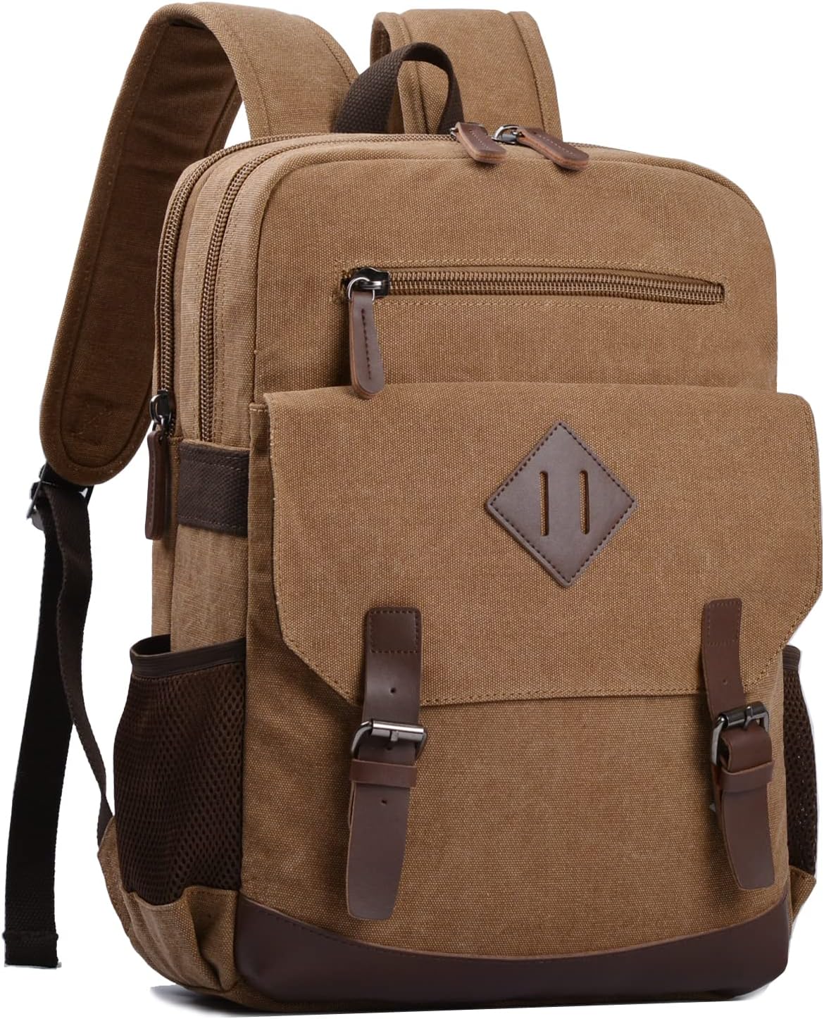 Canvas Vintage Laptop Backpack for College and Travel Use
