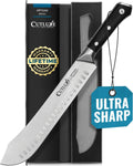 Cutluxe Butcher Knife 10 Bullnose Carving Knife for Precision