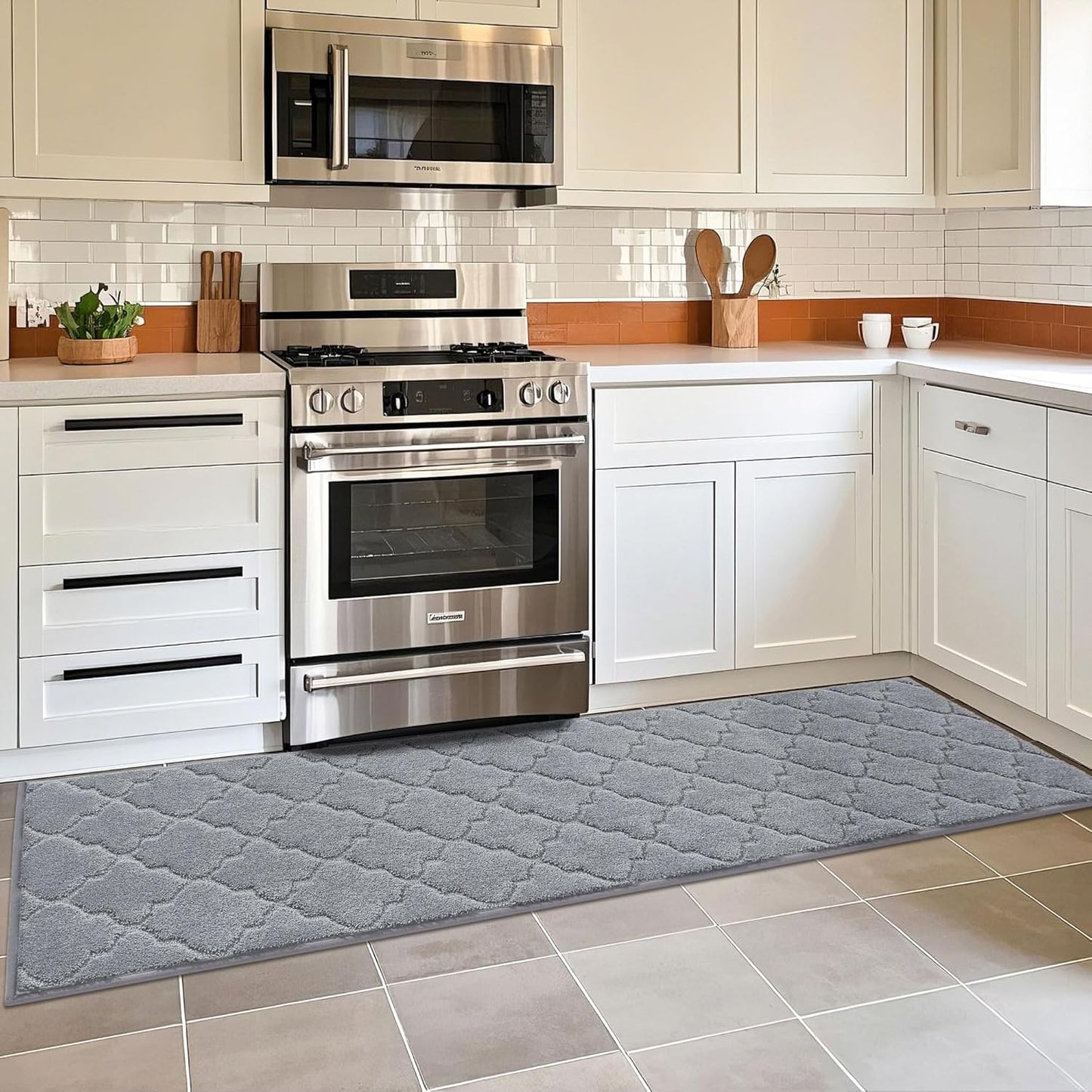 COSY HOMEER Soft Kitchen Floor Mats for Comfort and Safety