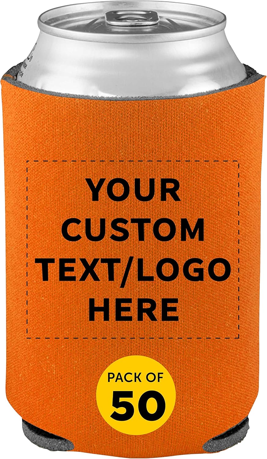 Custom Collapsible Beer Can Coolers Set of 50 for Events