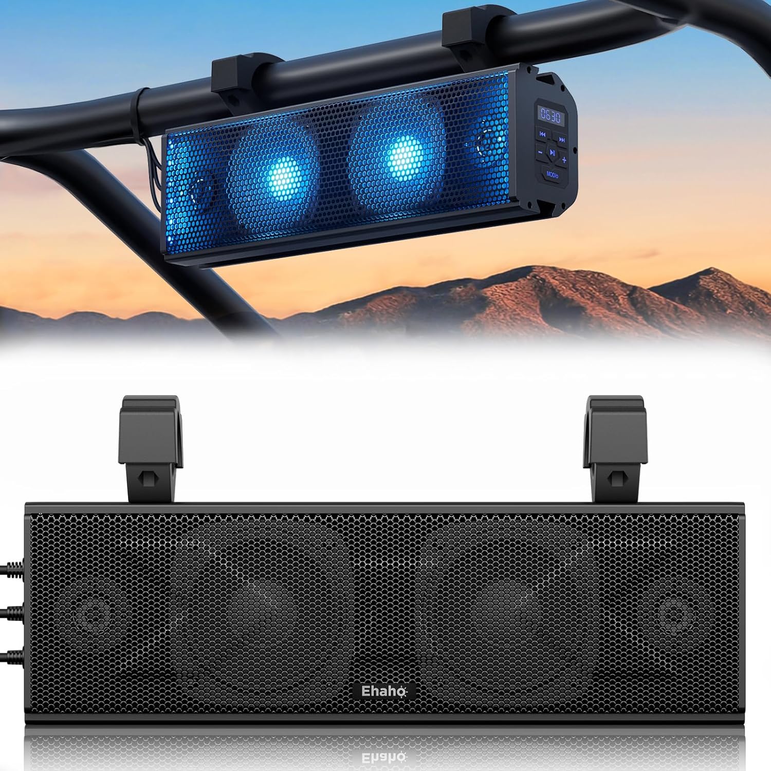 Premium 17 UTV Sound Bar with RGB Lighting - Waterproof & Powerful!
