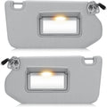 Left & Right Sun Visor with Light for 2013-2018 Nissan Pathfinder