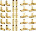 EFIELD 3/4 in Pex Brass Crimp Barb Fittings Pack of 30 - Durable