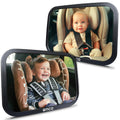 Onco Baby Car Mirror Rear Facing 2 Pack - Shatterproof Safety