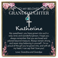 Personalized Birthstone Necklace Gift for Granddaughter - Sterling