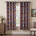 Topfinel Rust Boho Floral Curtains for Vintage Farmhouse Style