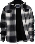 Heavy Thick Flannel Plaid Jacket Sherpa Fleece Lined (Style 5TVW)