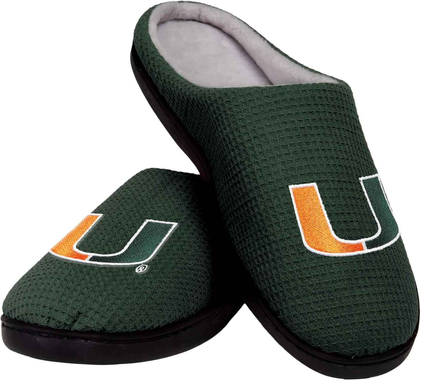 FOCO NCAA Mens Memory Foam Slide Slippers for Ultimate Comfort