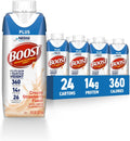 BOOST Plus Nutritional Drink Creamy Strawberry, 8 Fl Oz Pack of 24