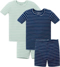 AVAUMA Stripe Pattern Baby Pajama Set - Soft Snug Ribbed Sleepwear are