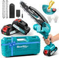 SEESII Mini Chainsaw 8 in - Compact Cordless Power for Yard Tasks