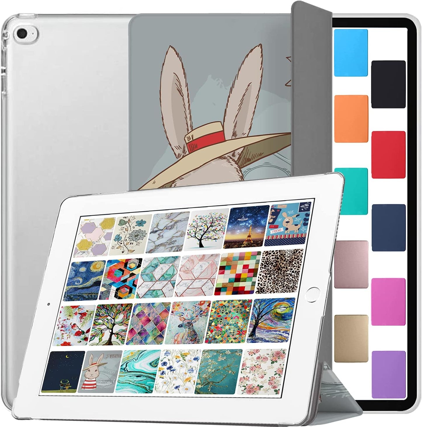 DuraSafe iPad 9.7 inch Air 2nd Gen Case with Bunny Hat Design