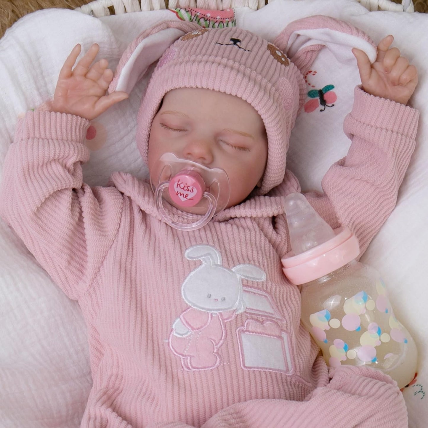 Milidool Lifelike Reborn Baby Dolls - Realistic 18-Inch Doll