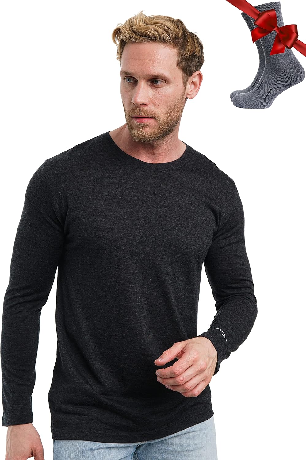 Merino Wool Base Layer for Men - Comfortable Thermal Shirts