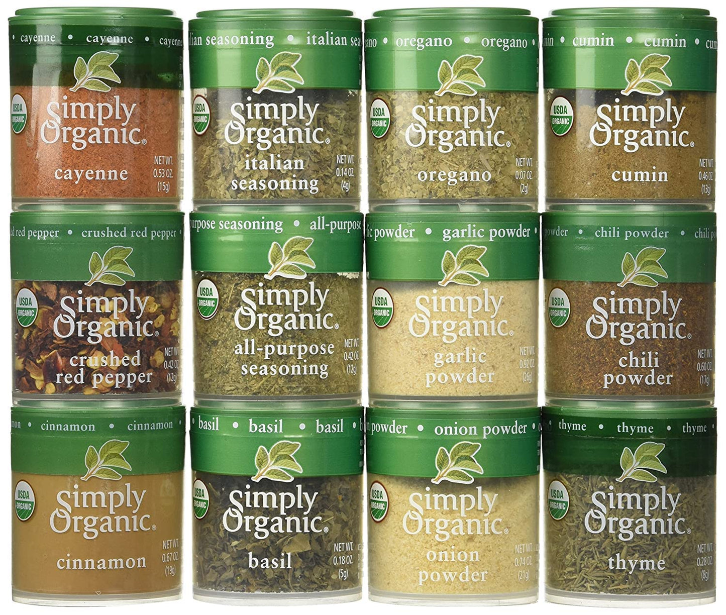 Simply Organic Starter Spice Gift Set for Home Cooks and Chefs