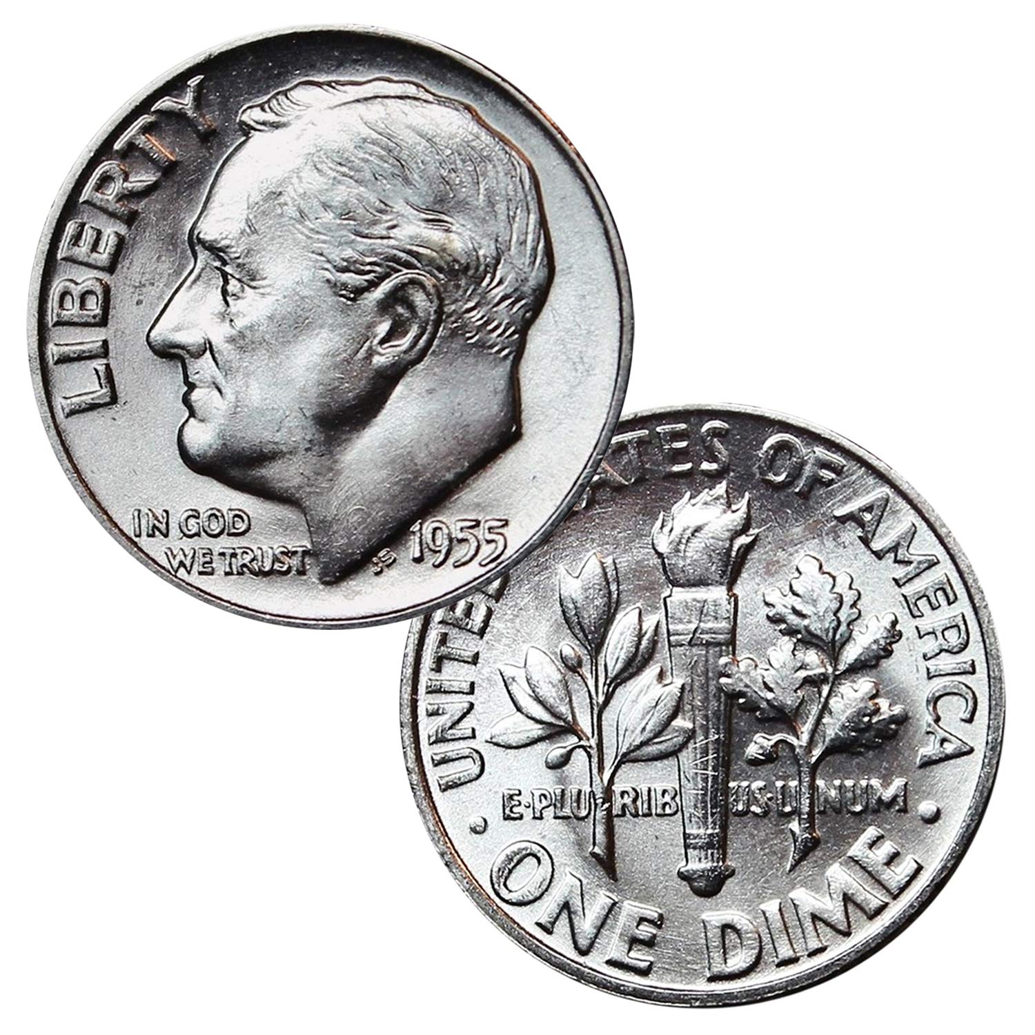 USA $1 Face Roosevelt Dimes 90% Silver Coin Lot of 10 Uncirculated