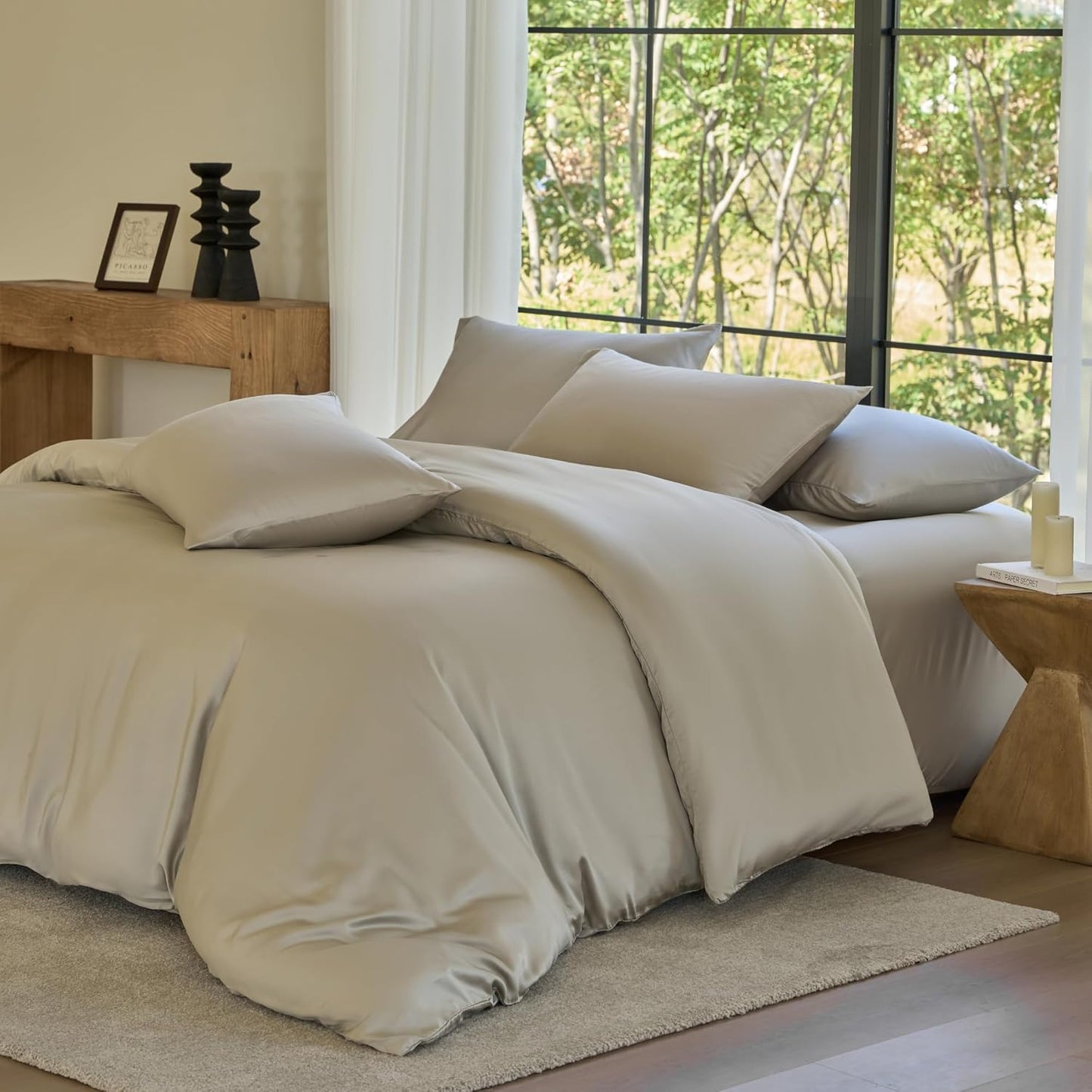 DOZ Duvet Cover Set - Buttery Soft Bamboo Cooling Comfort