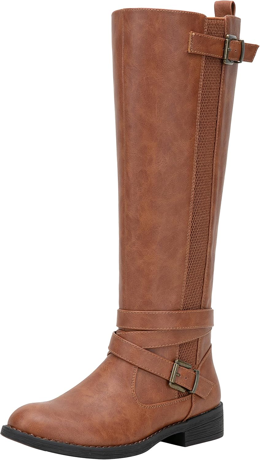 Vepose Women's Riding Knee High Boots with Zipper for Style