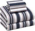 RUVANTI Flannel Sheets Full Size - 100% Cotton, Deep Pockets