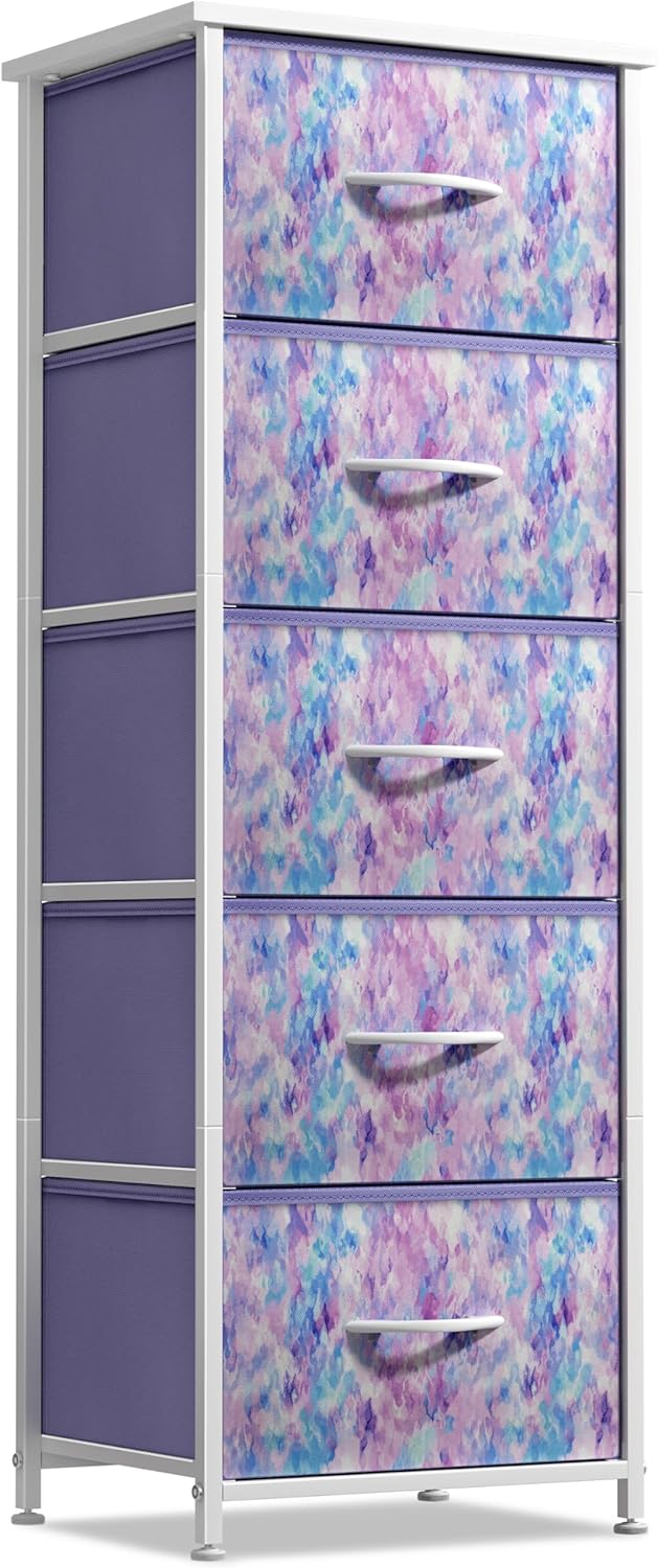 Sorbus Fabric Dresser for Kids Bedroom - Stylish 5 Drawer Storage