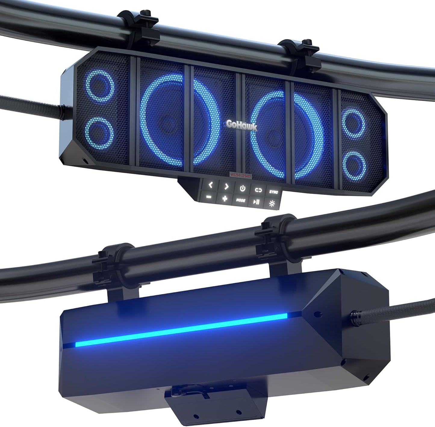 UTV Sound Bar with 6 Speakers for Ultimate Outdoor Audio Experience