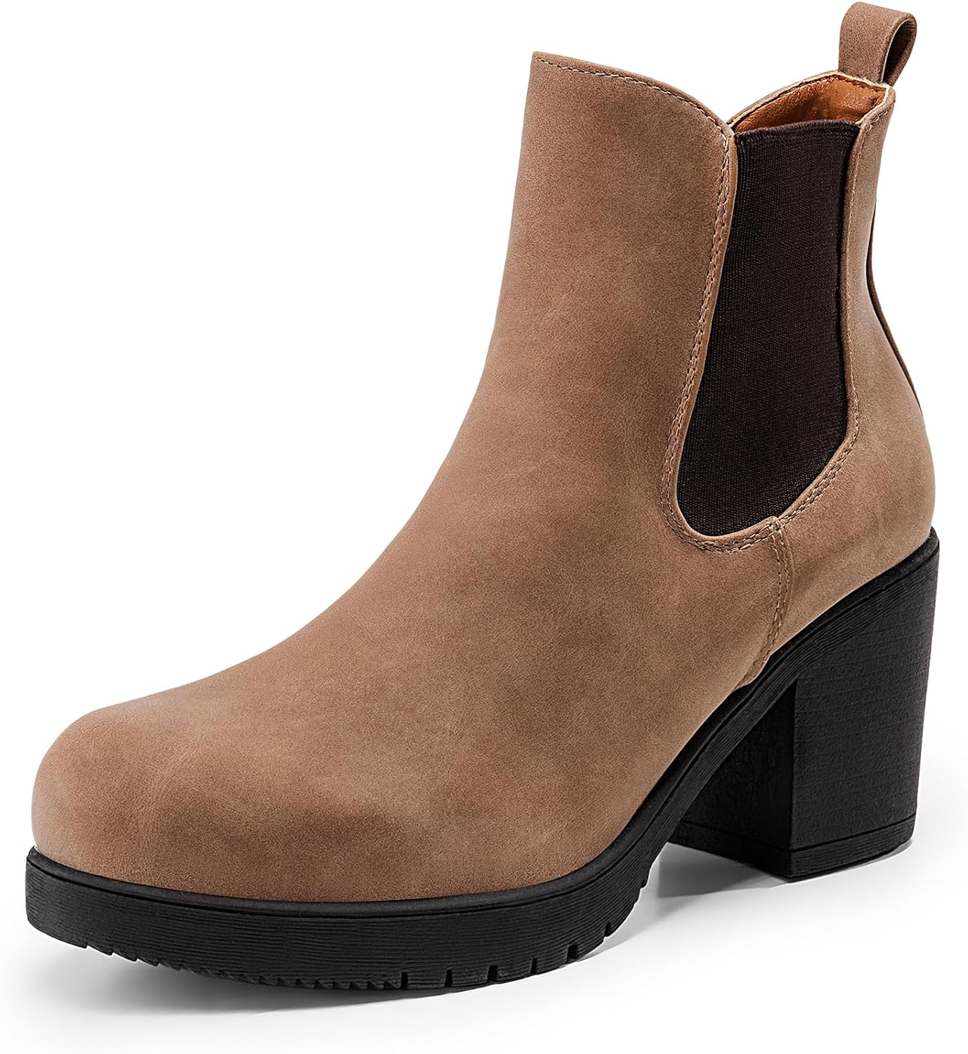 DREAM PAIRS Women's High Chunky Heel Chelsea Ankle Boots Review