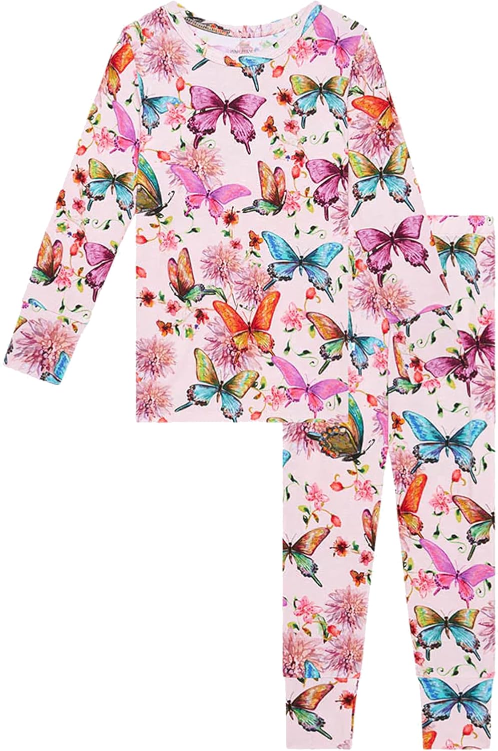 Posh Peanut Girls Pajamas - Soft Bamboo PJs for Kids