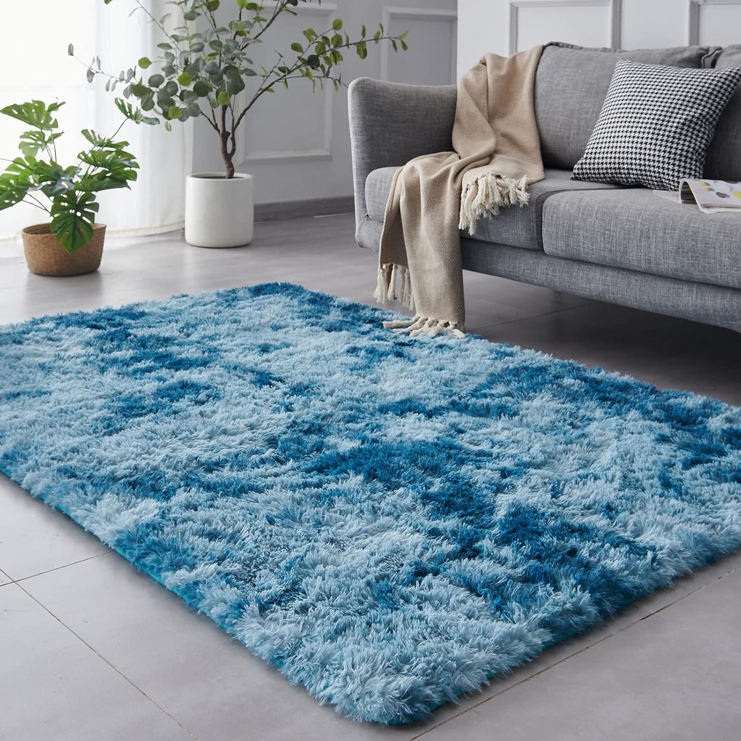 TABAYON Extra Large Shag Area Rug, 9x12 Feet for Cozy Living