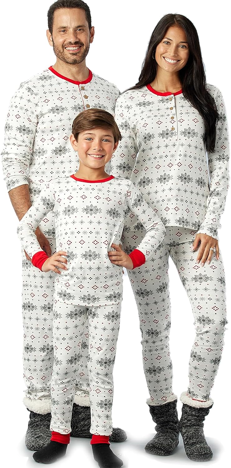 HonestBaby Family Matching Holiday Pajamas for Everyone