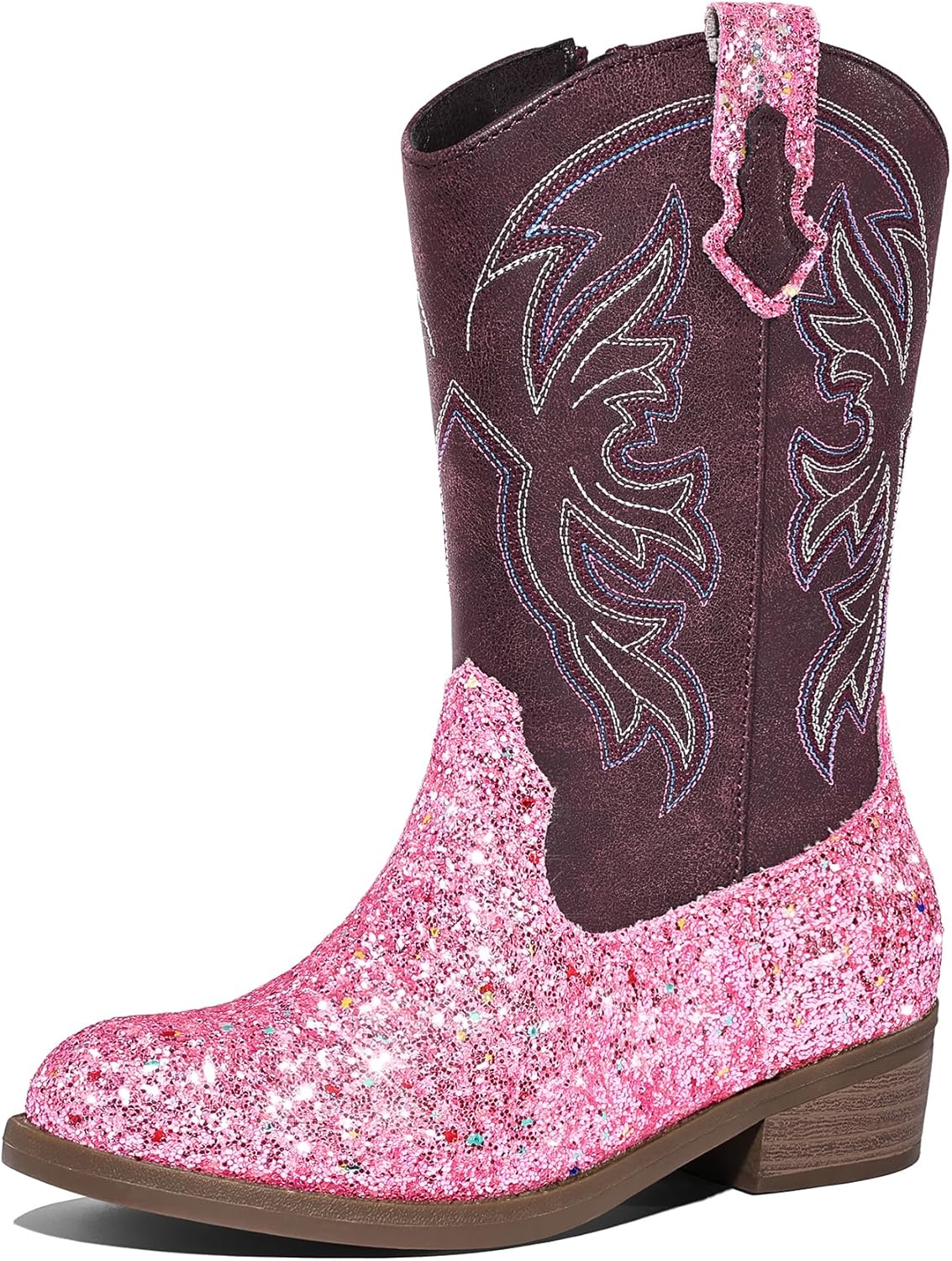 K KomForme Girls Cowgirl Boots for Stylish Western Adventures